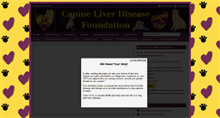 Desktop Screenshot of canineliverdiseasefoundation.org